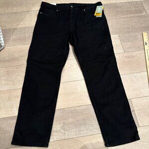H&M WOMENS BLACK STRAIGHT LEG DENIM JEANS SIZE 18 NEW